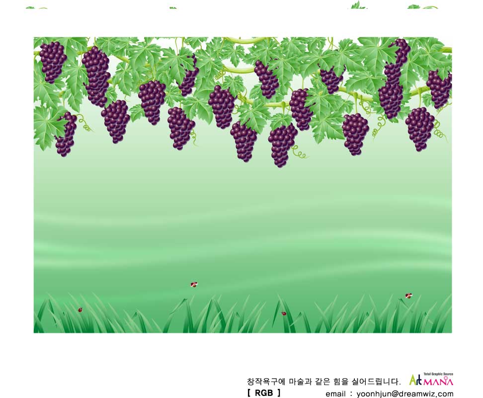 grapes background colored realistic style decoration