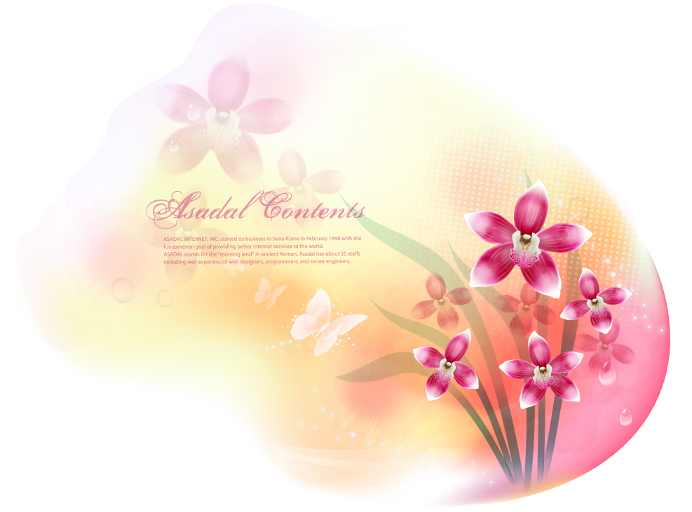 dream flowers vector 13