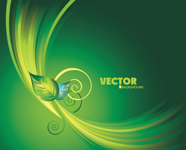 dynamic vector green background