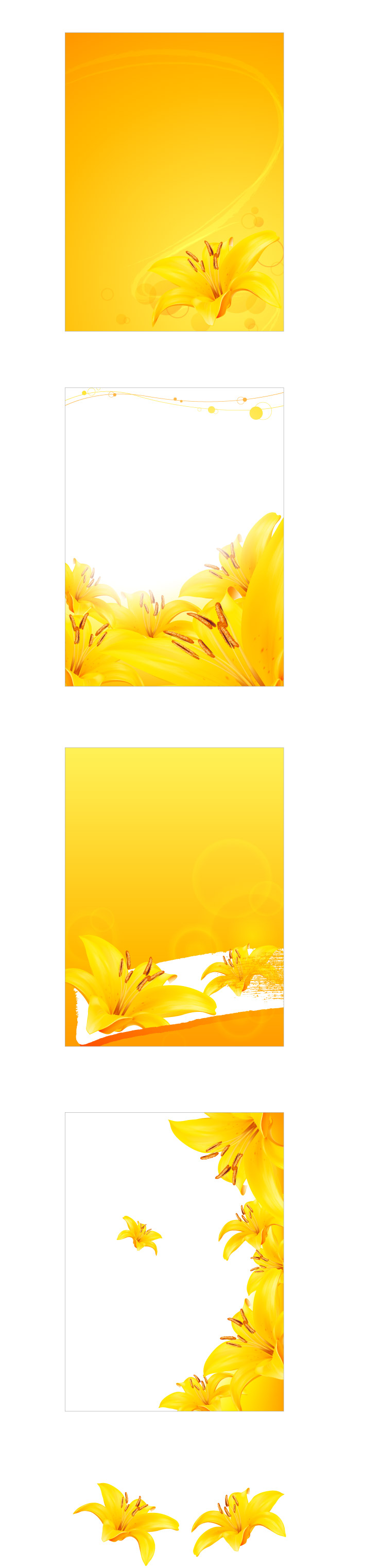 golden lily vector