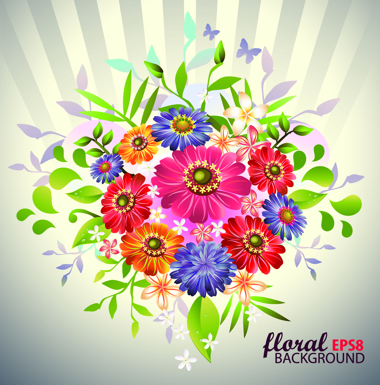 beautiful bouquet 05 vector