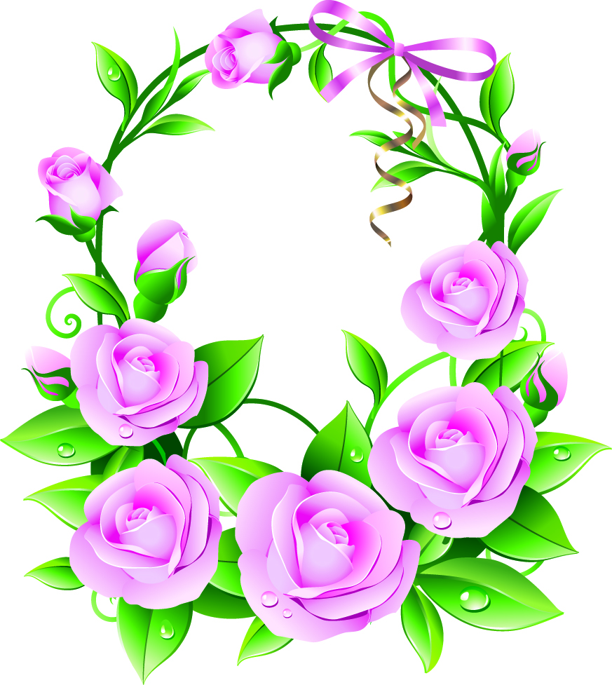 beautiful flowers 05 vector