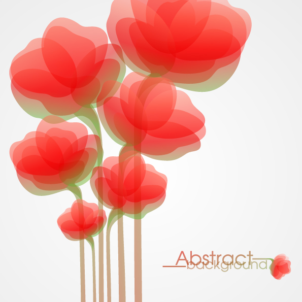 fashion flowers vector 4