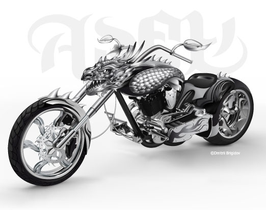 cool motorcycle vector leading