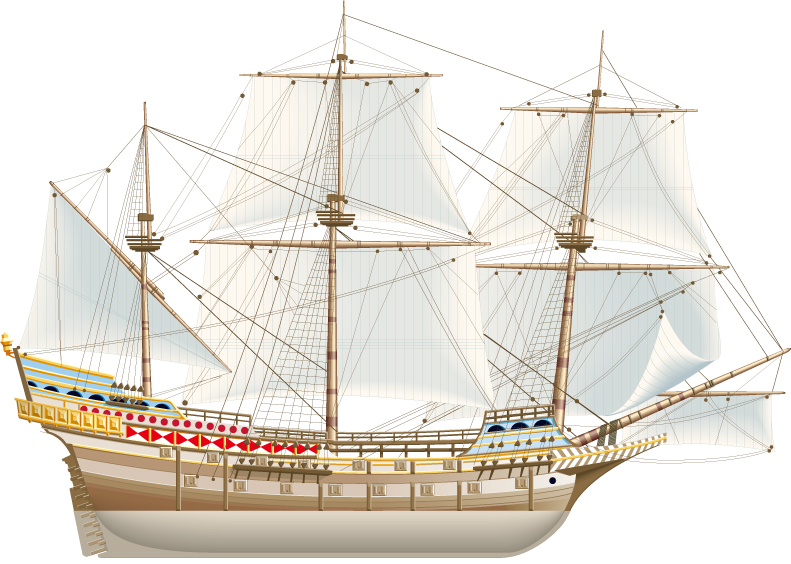 ancient sailing vector