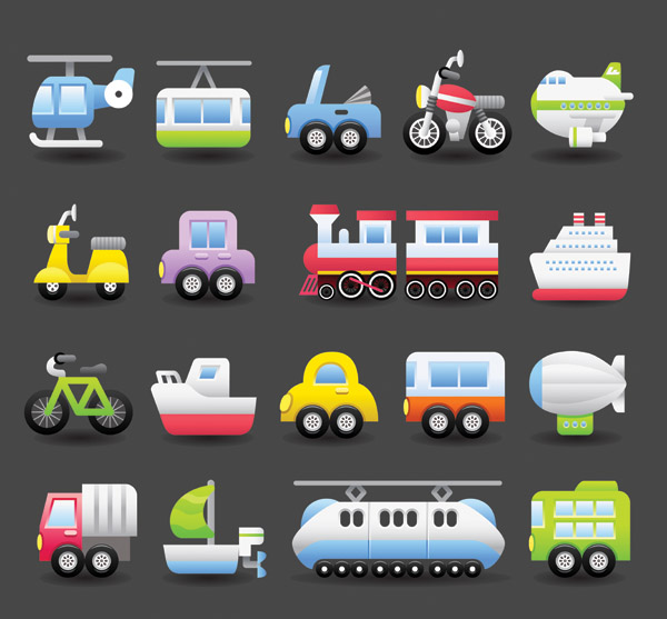 1 vector cute transport