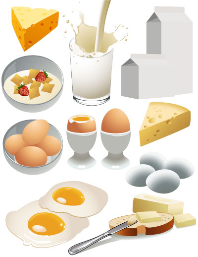 nutritious breakfast vector