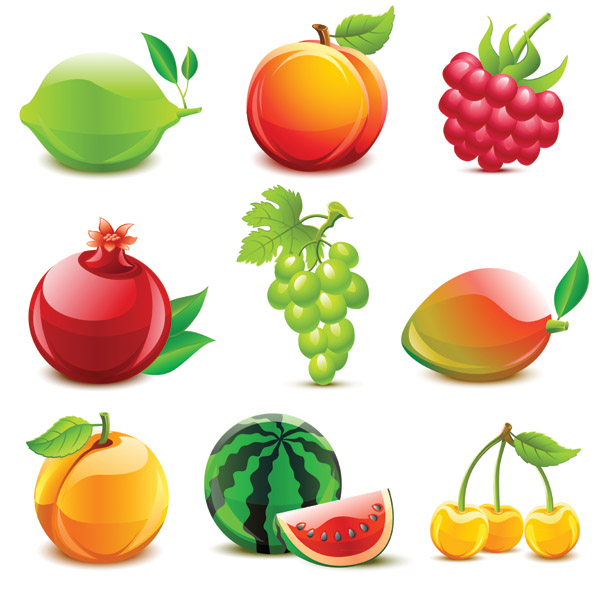 crystal fruit vector 2