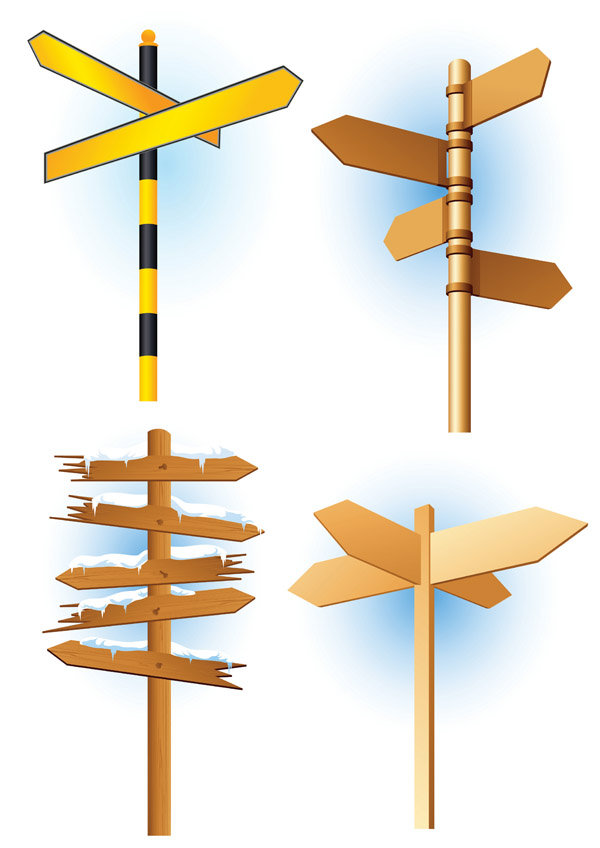 signpost vector