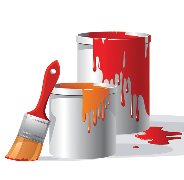 painting theme vector