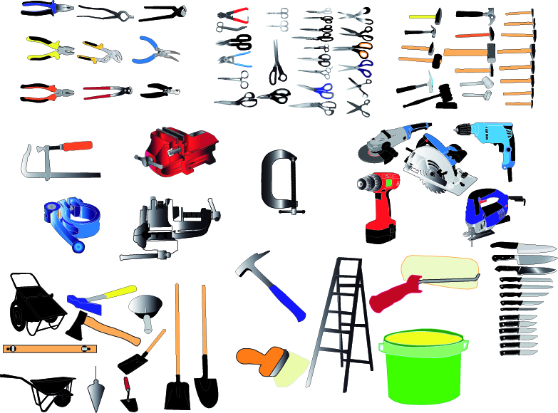 living commonly used tool vector