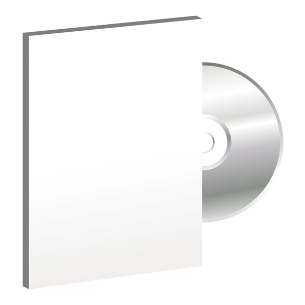 blank cd dvd packaging vector