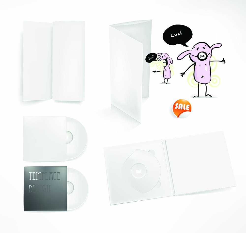 simple cd packaging 01 vector