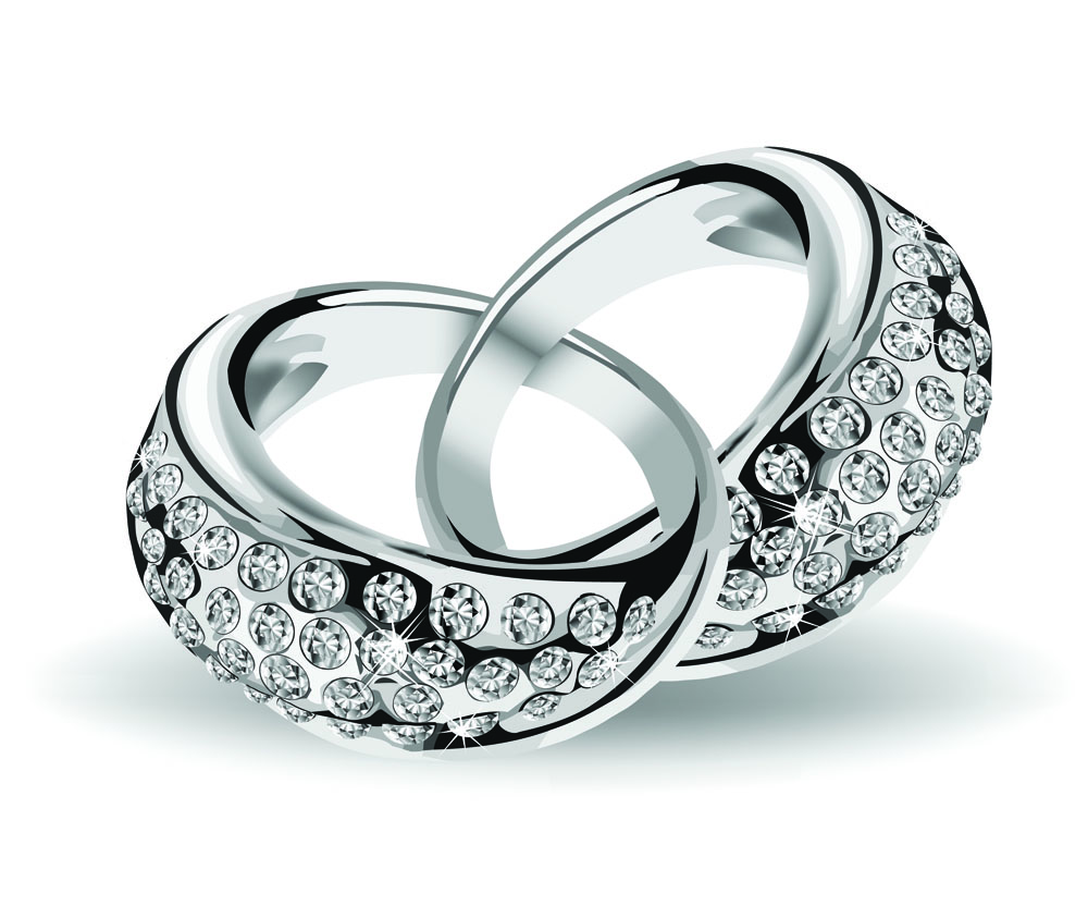 precious wedding ring 02 vector