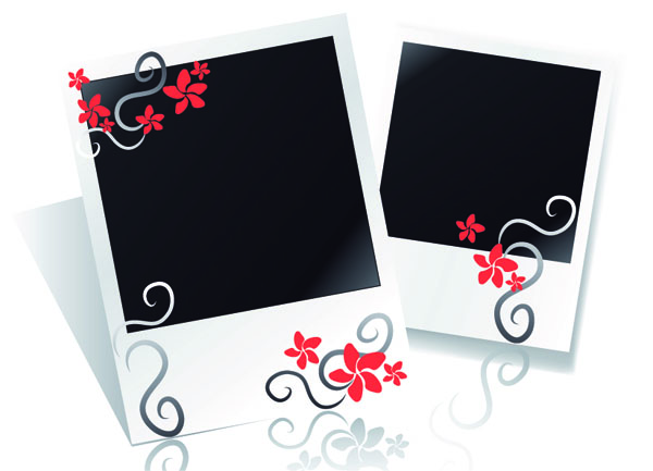 blank photo paper vector