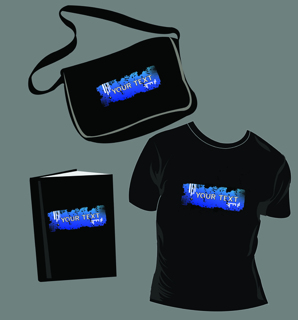 tshirt bags book vector