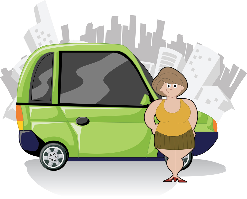 cute cartoon characters and car 05 vector