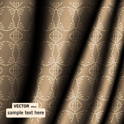 fine pattern curtains 02 vector