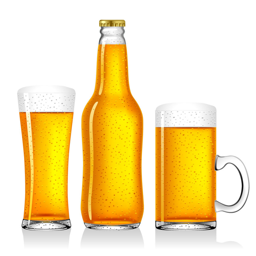 empty beer vector