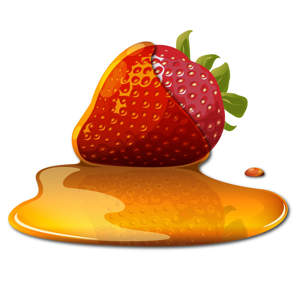 sweet strawberry jam 01 vector