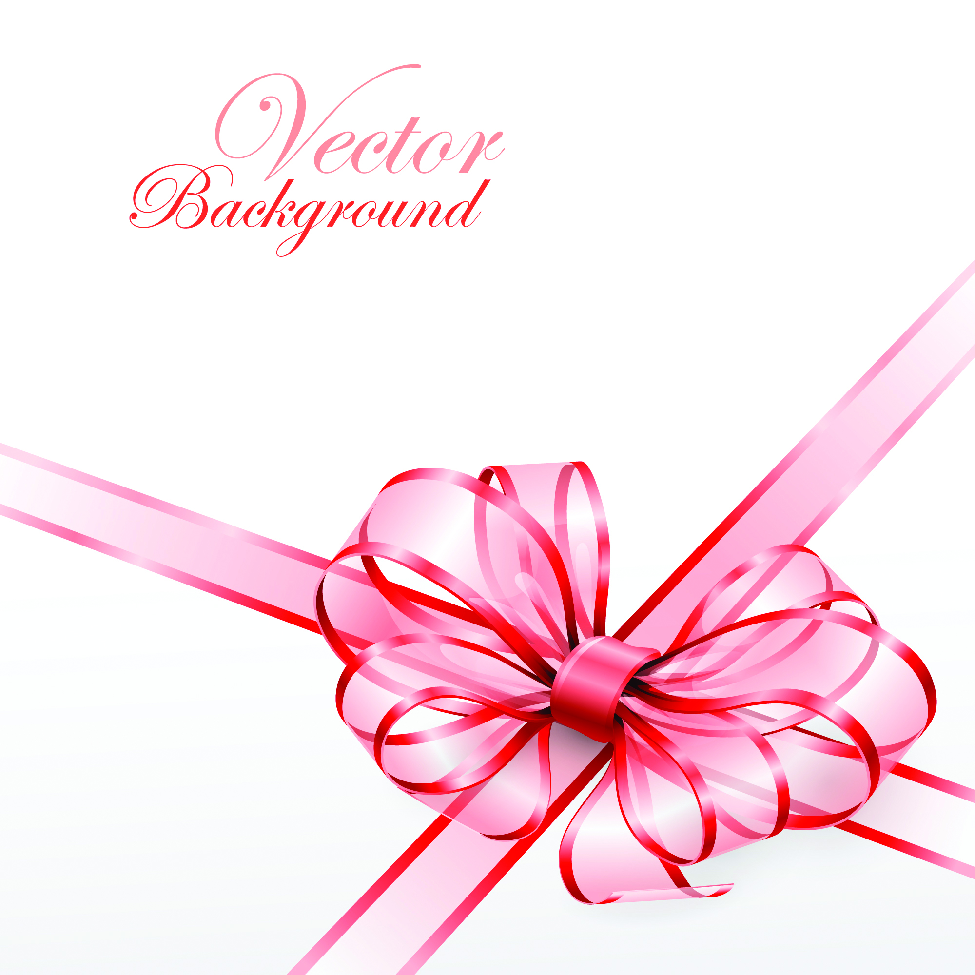 beautiful ribbon bow 02 vector