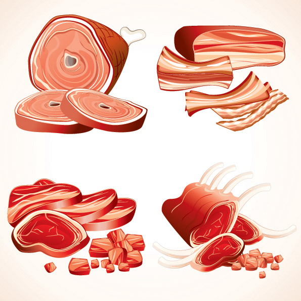 vector sausage meat