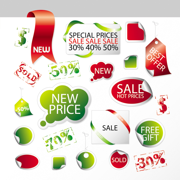 sales promotion tag vector