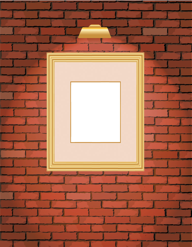 brick and frame vector