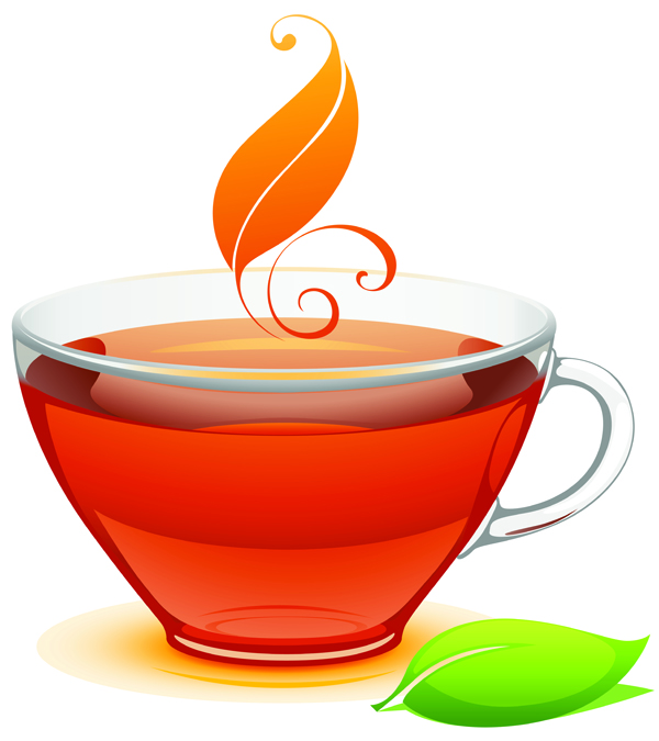 a cup of tea vector