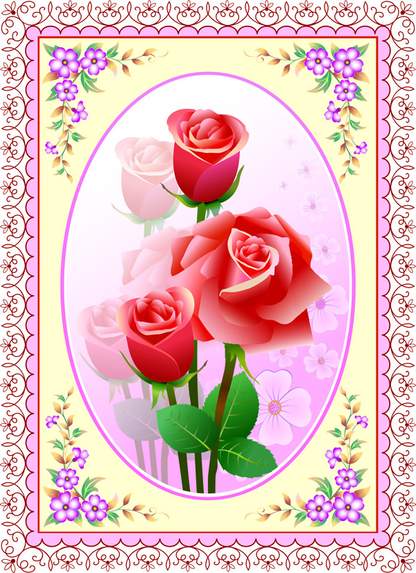 love roses vector