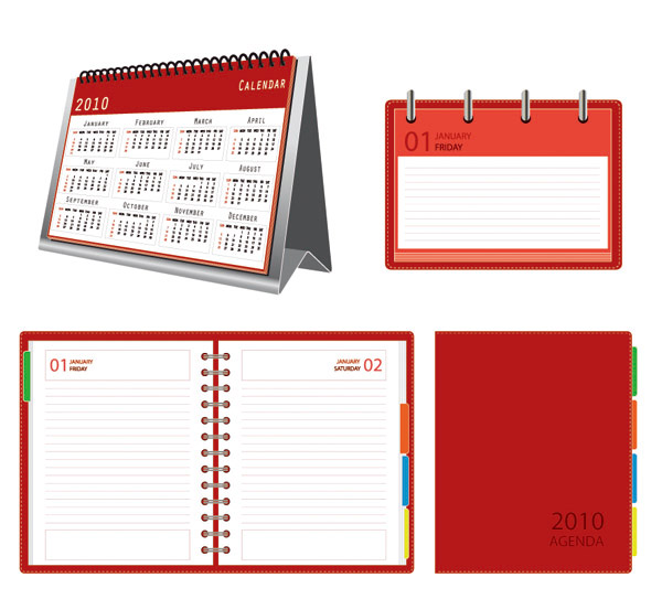 calendar notepad vector