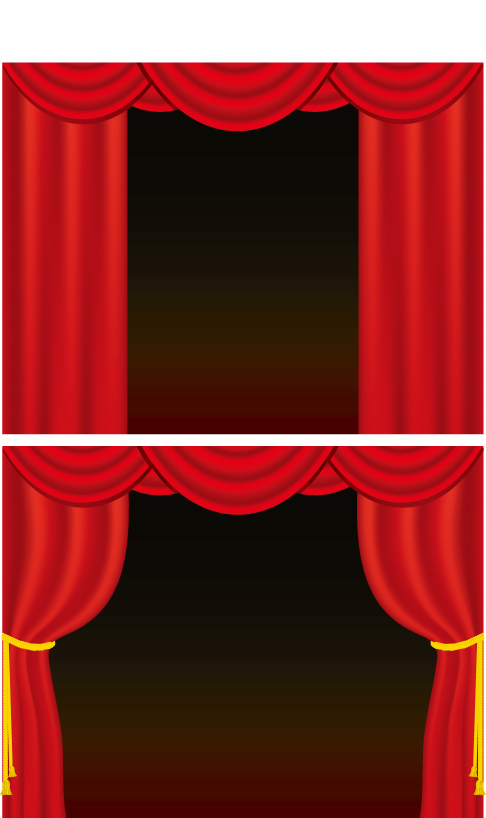 curtain vector