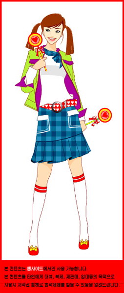 cute girl series vector girl 8p