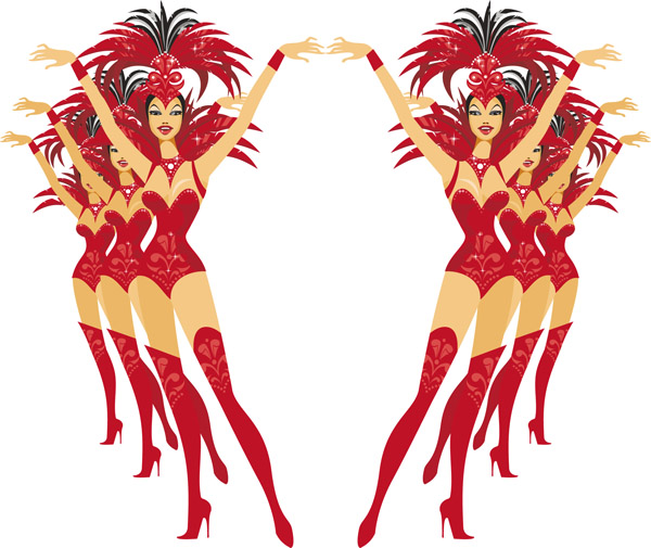 showgirls vector