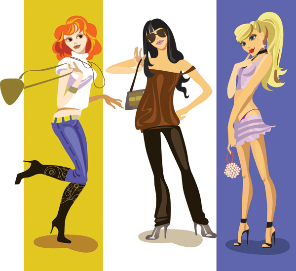 fashion girl vector