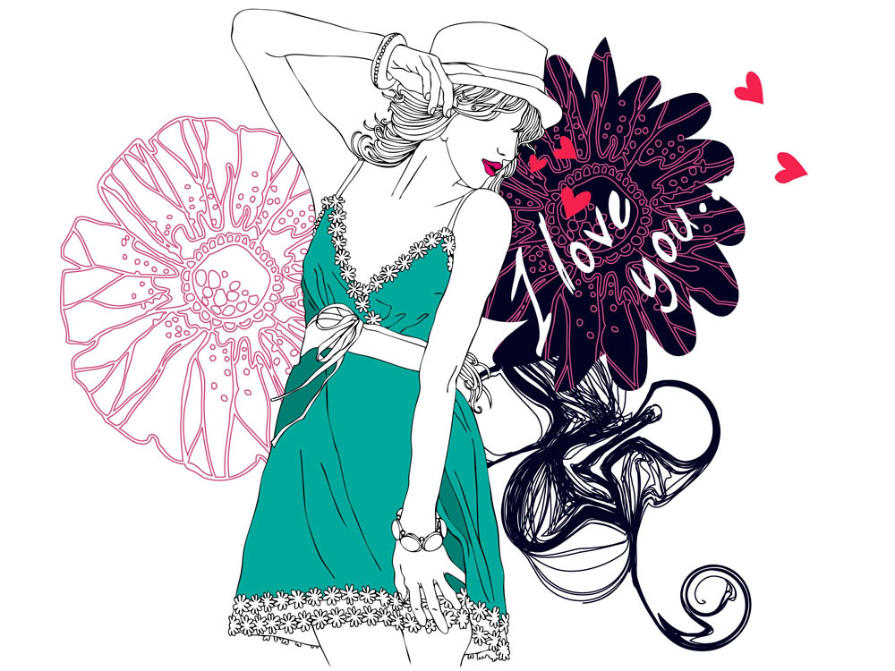 fashion beauty vector