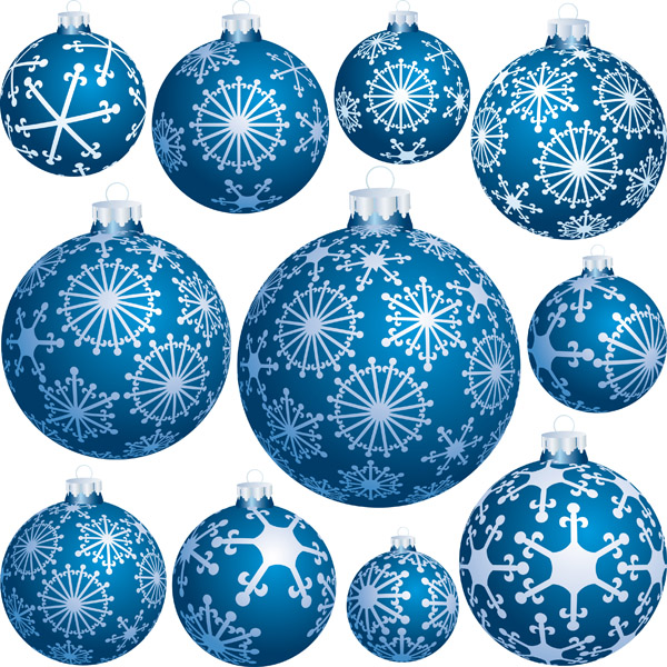 beautiful christmas ball vector