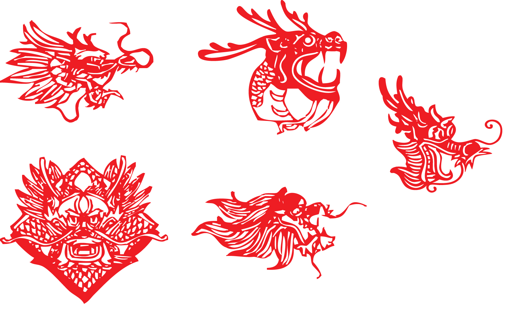 china leading papercut vector