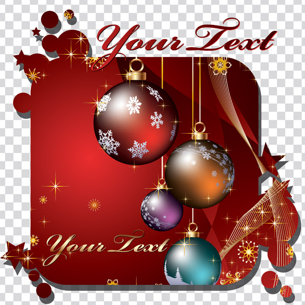 christmas decorations vector