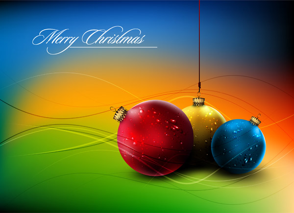 christmas ball hanging crystal style vector 5