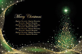 christmas card background vector