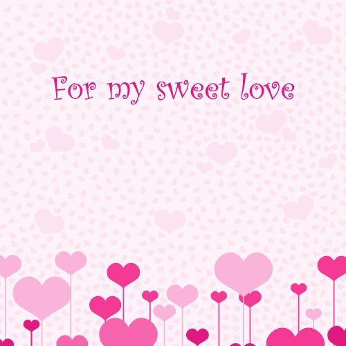 lovely romantic valentine day greeting card vector