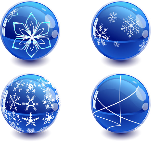 christmas crystal ball vector