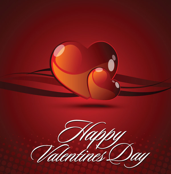 valentine day card vector