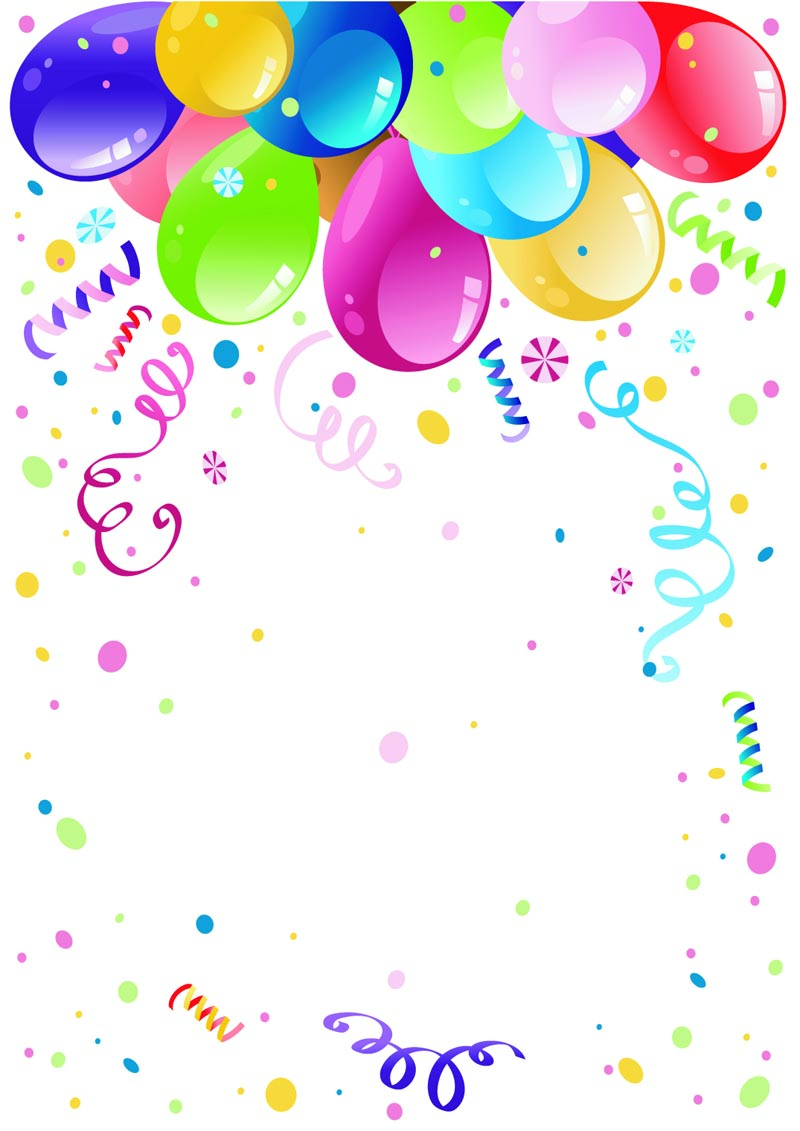 beautifully colored balloons 02 vector