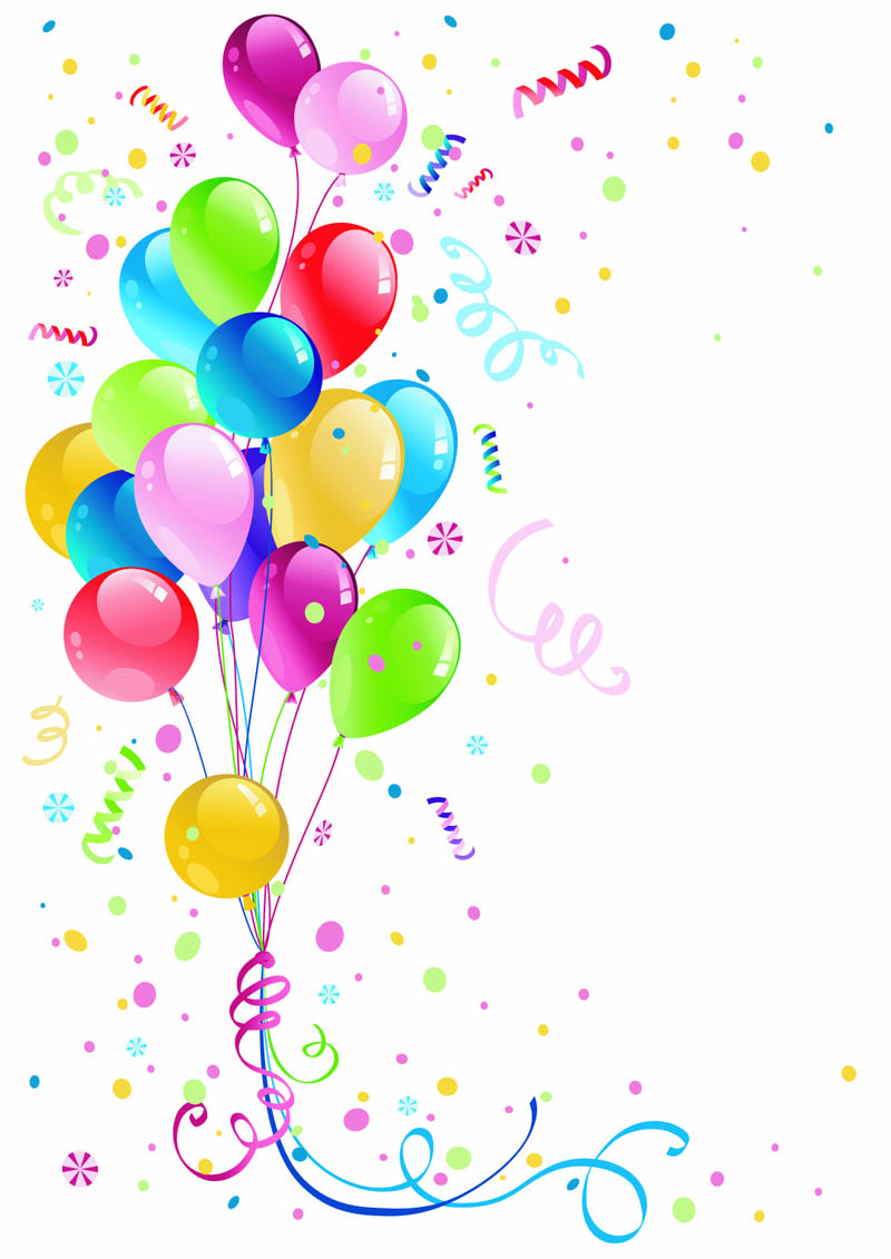 beautifully colored balloons 03 vector