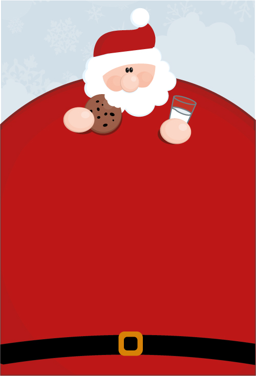 vector santa claus obesity