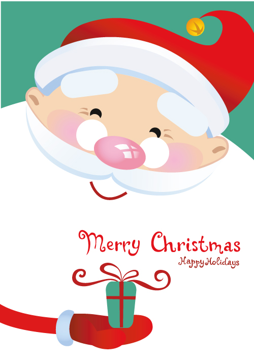 vector cute santa claus