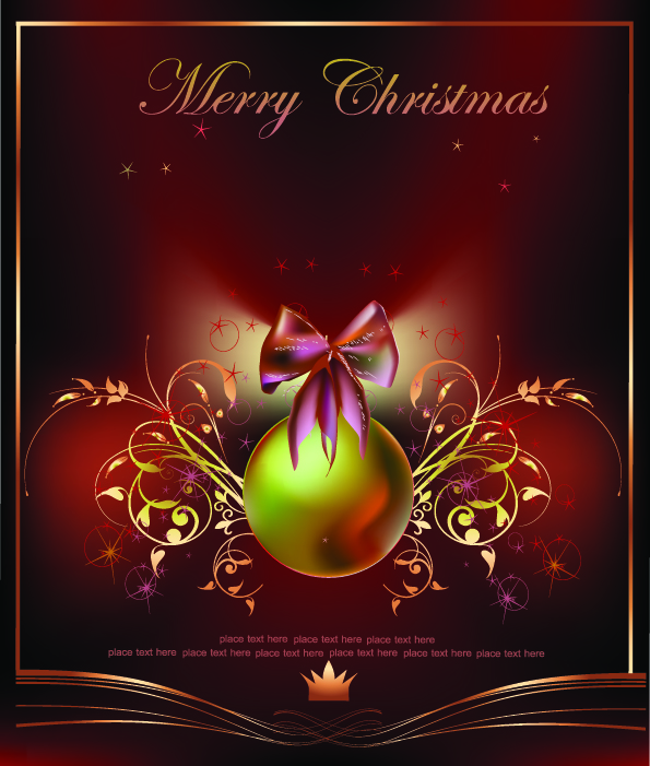 christmas decorations vector