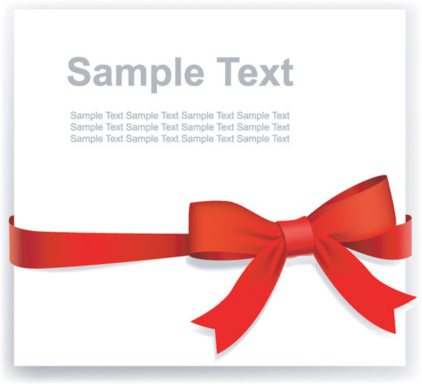 beautiful ribbon bow vector